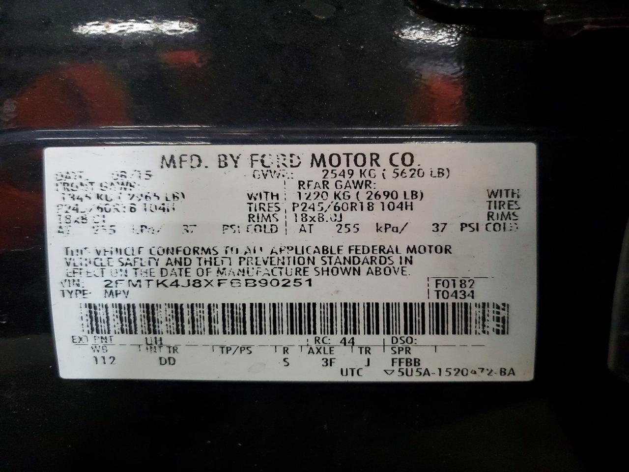 2015 FORD EDGE
