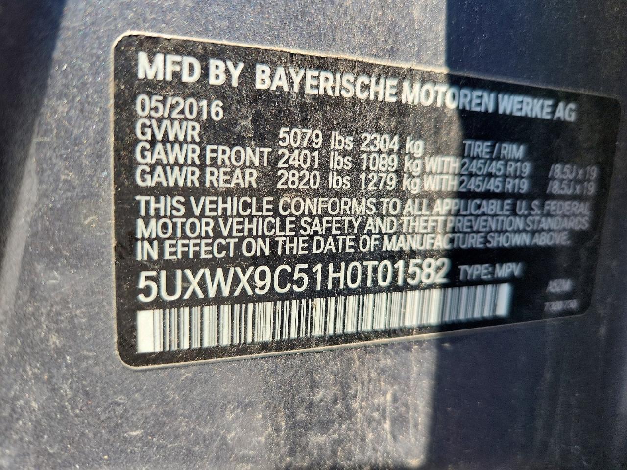 2017 BMW X3