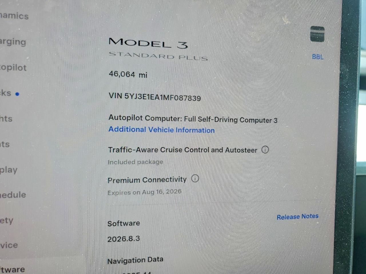 2021 TESLA MODEL 3