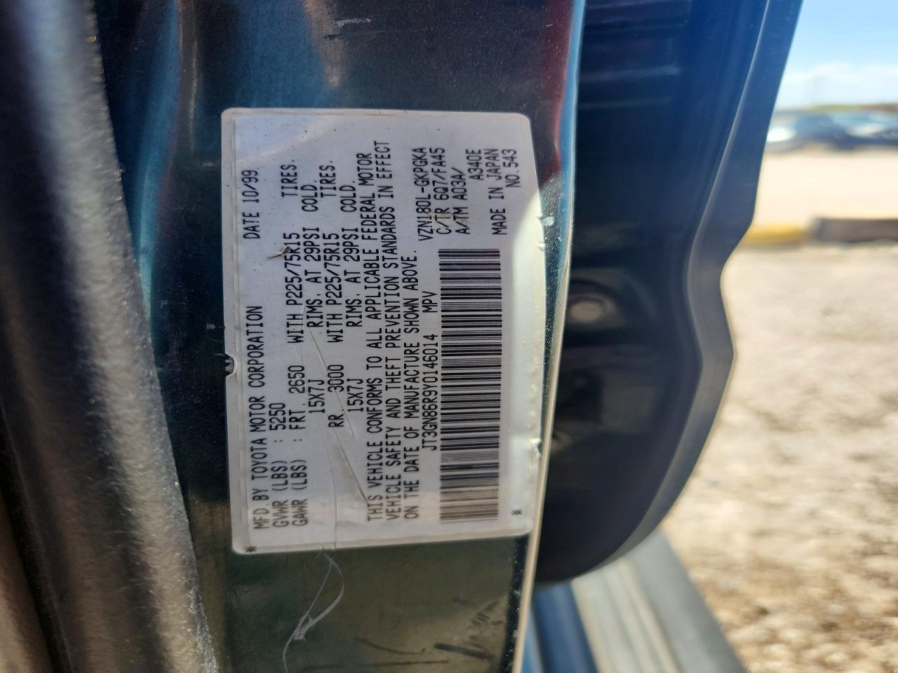2000 TOYOTA 4RUNNER