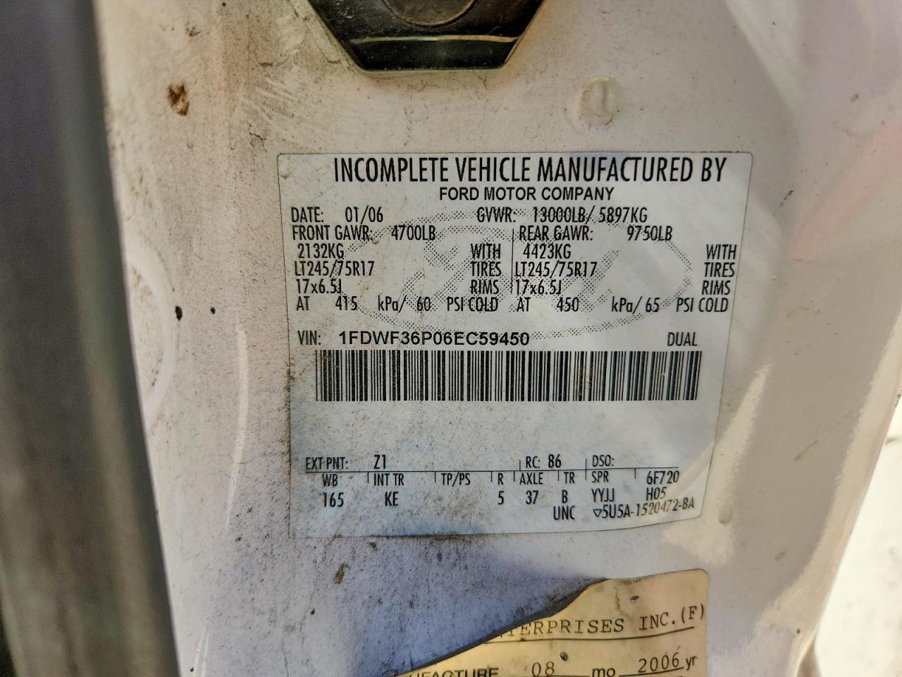 2006 FORD F350
