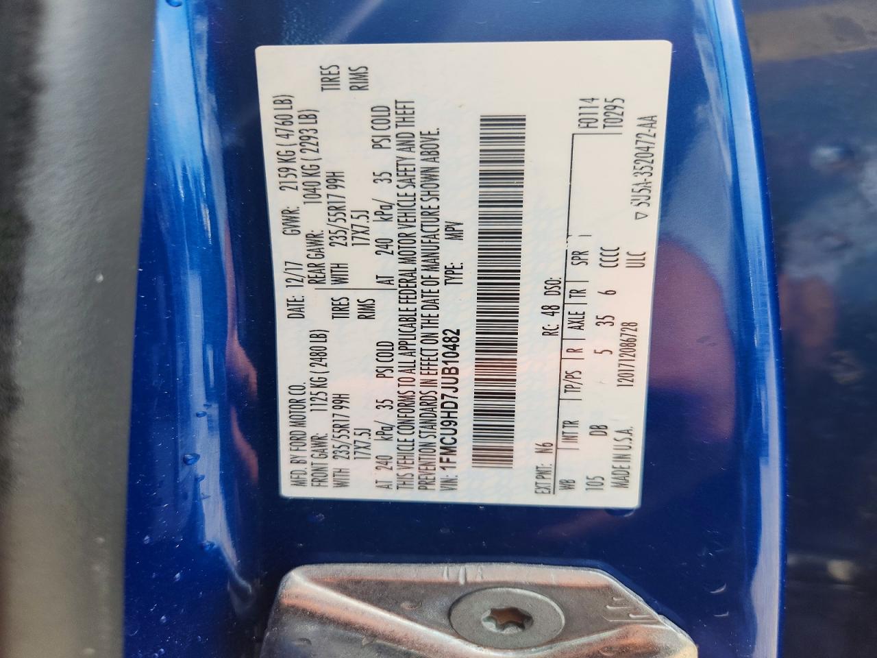2018 FORD ESCAPE