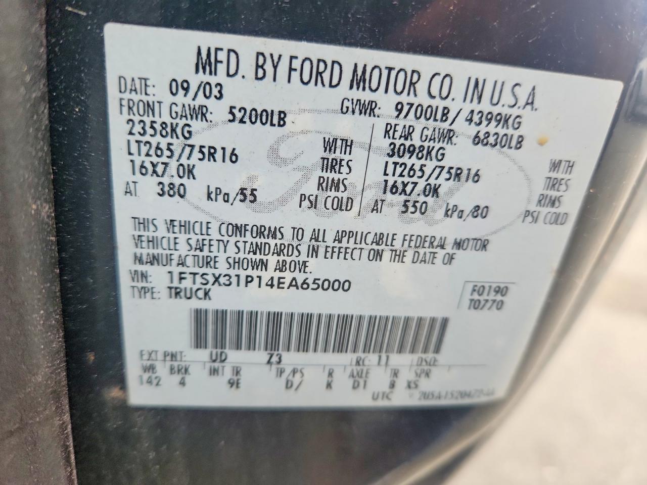 2004 FORD F350