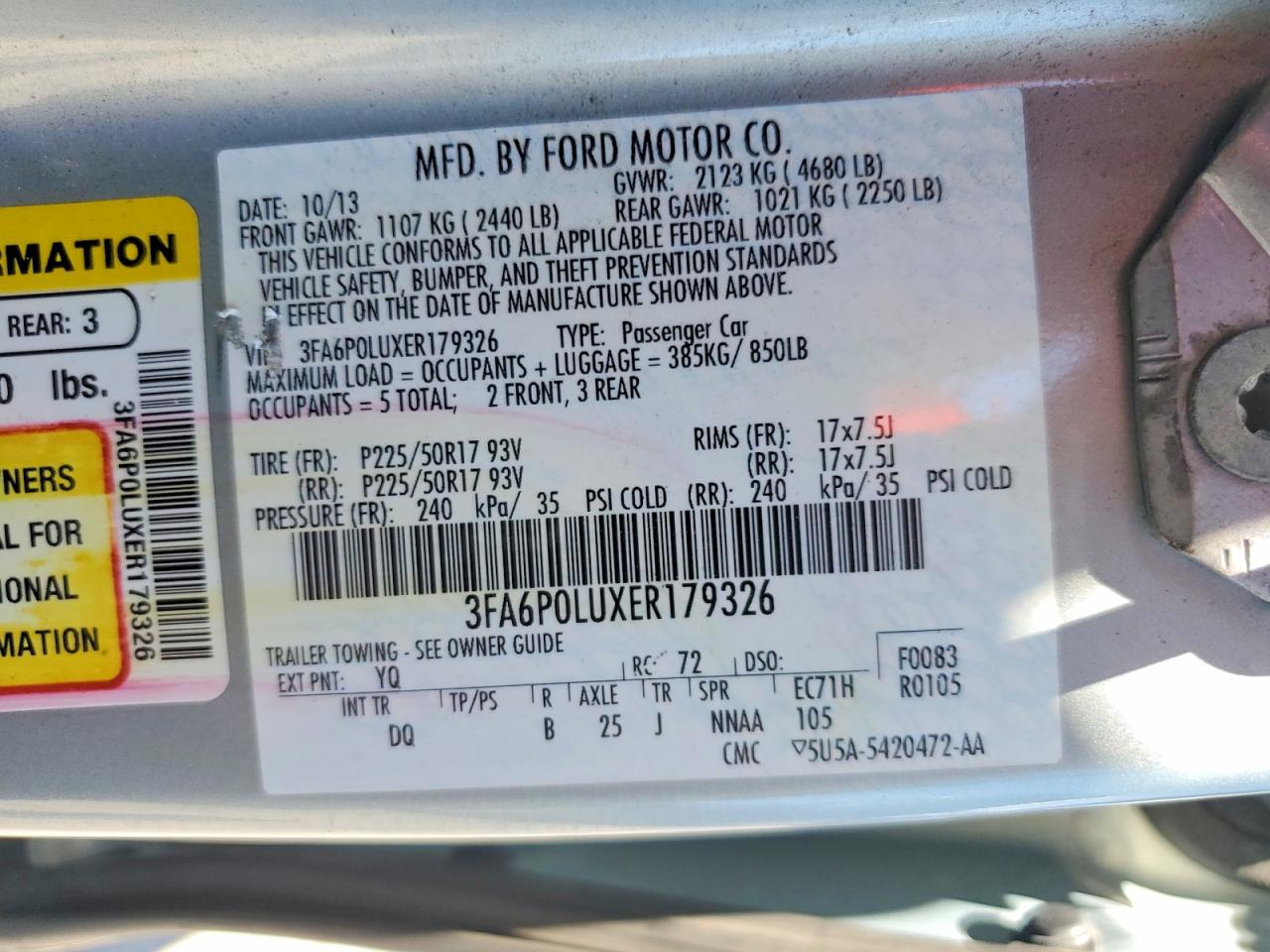 2014 FORD FUSION