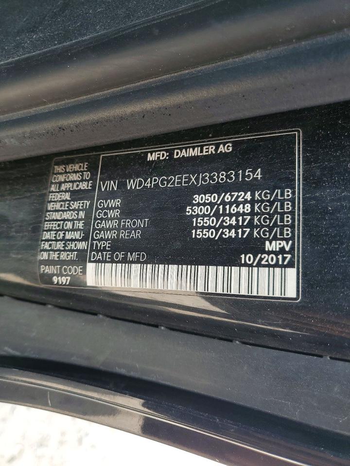 2018 MERCEDES-BENZ METRIS