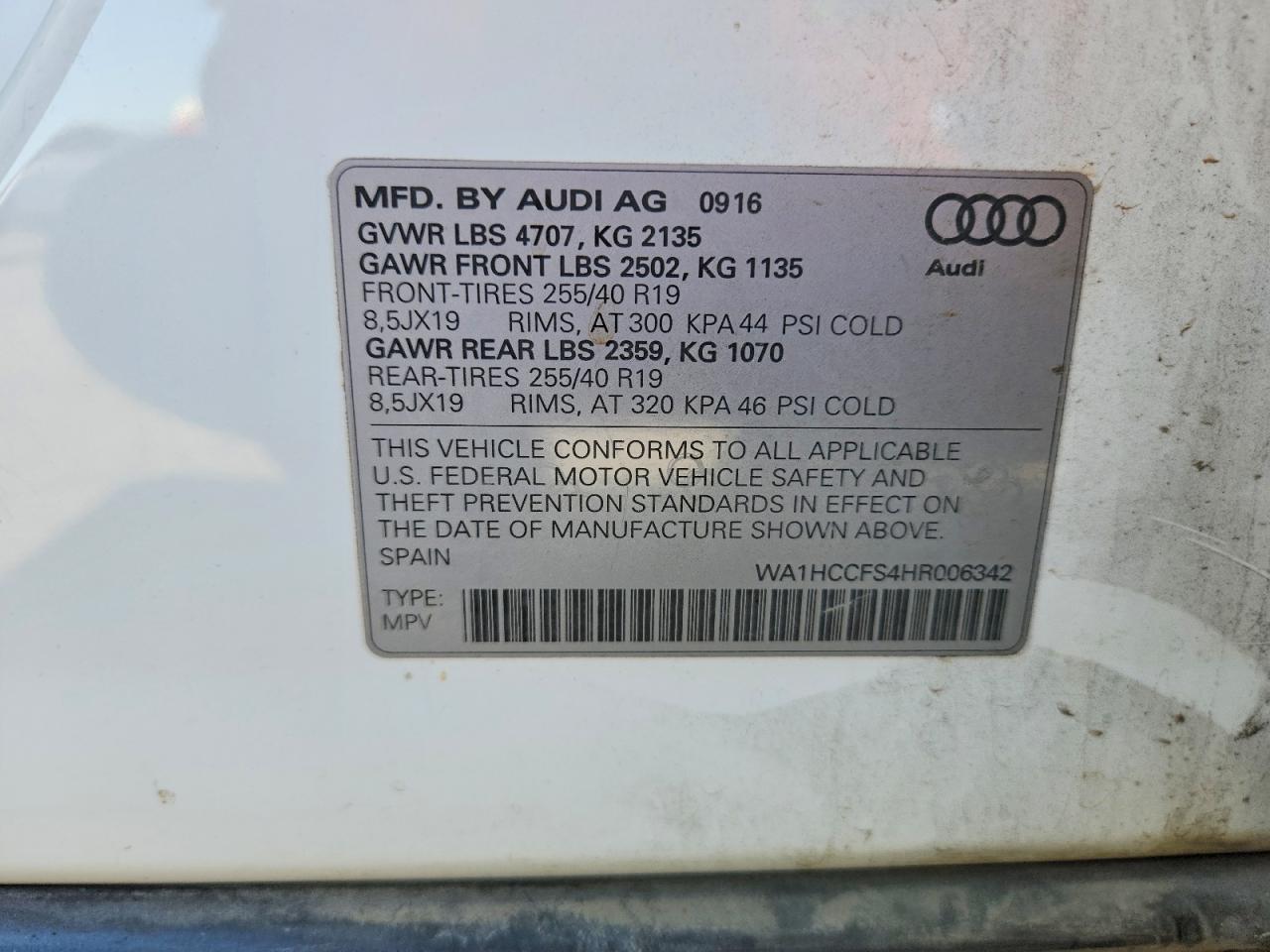 2017 AUDI Q3