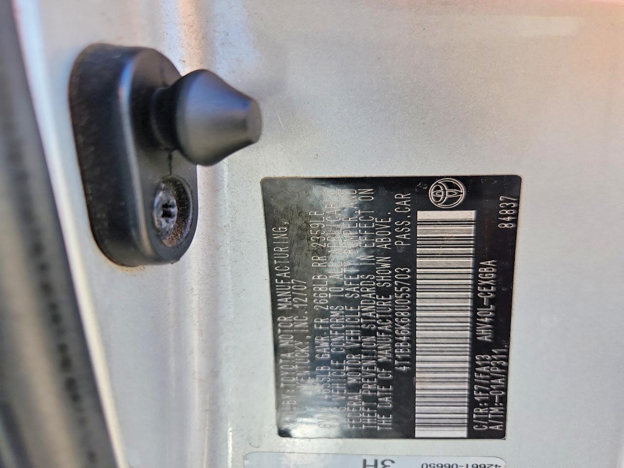 2008 TOYOTA CAMRY