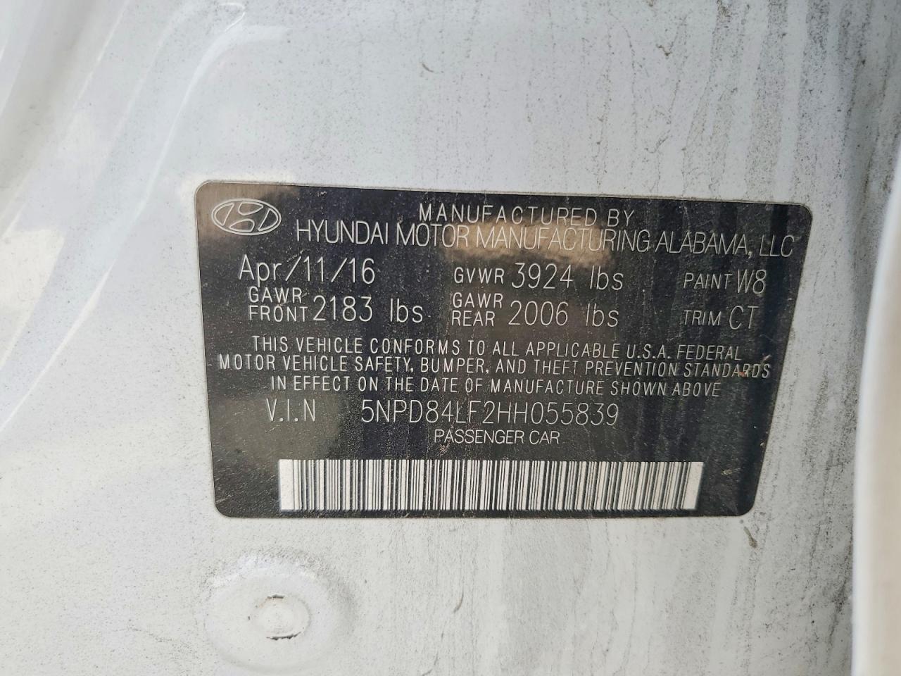 2017 HYUNDAI ELANTRA