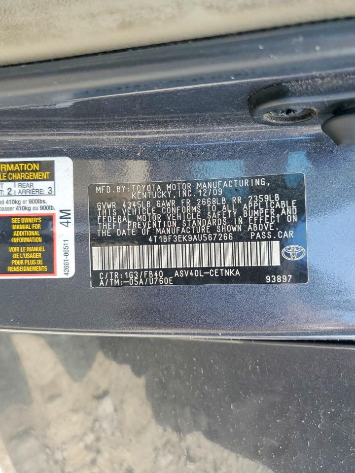 2010 TOYOTA CAMRY