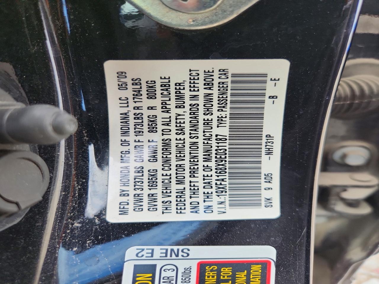 2009 HONDA CIVIC