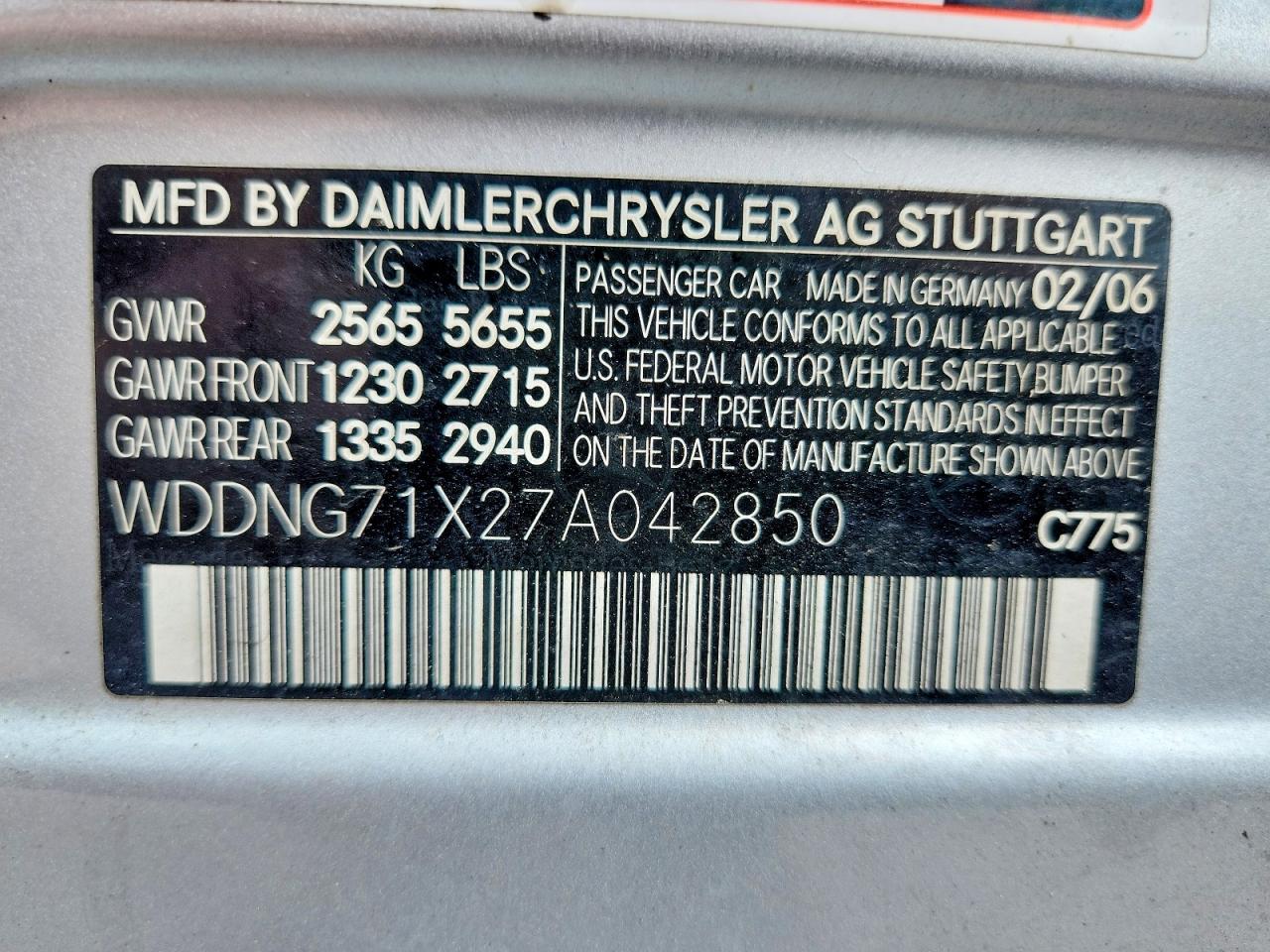 2007 MERCEDES-BENZ S-CLASS