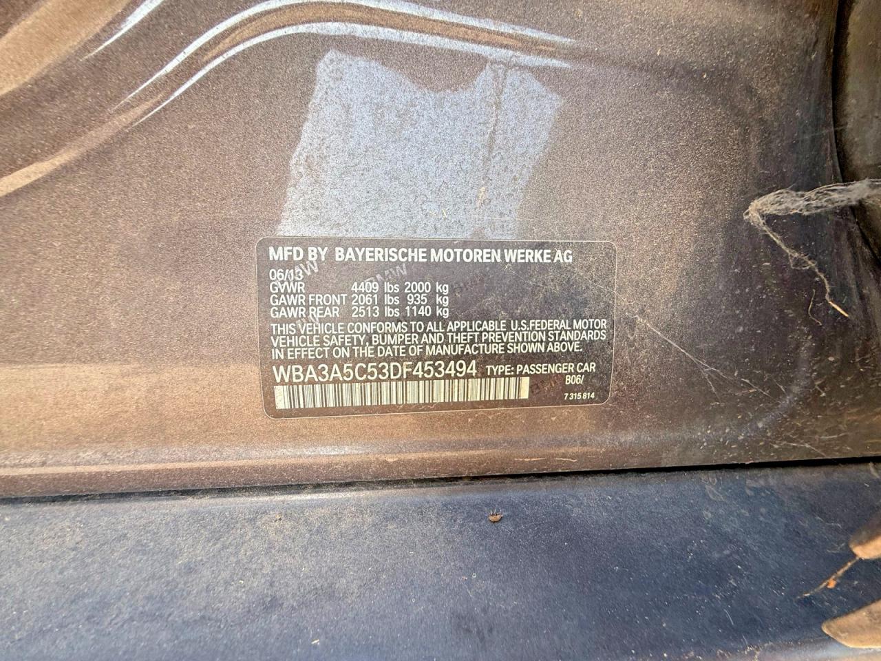 2013 BMW 3 SERIES