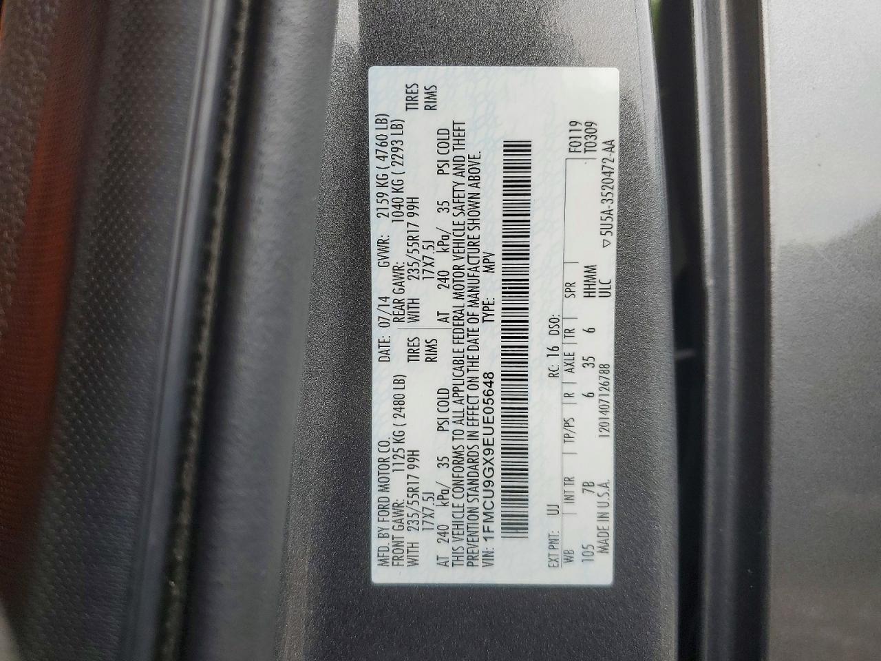 2014 FORD ESCAPE