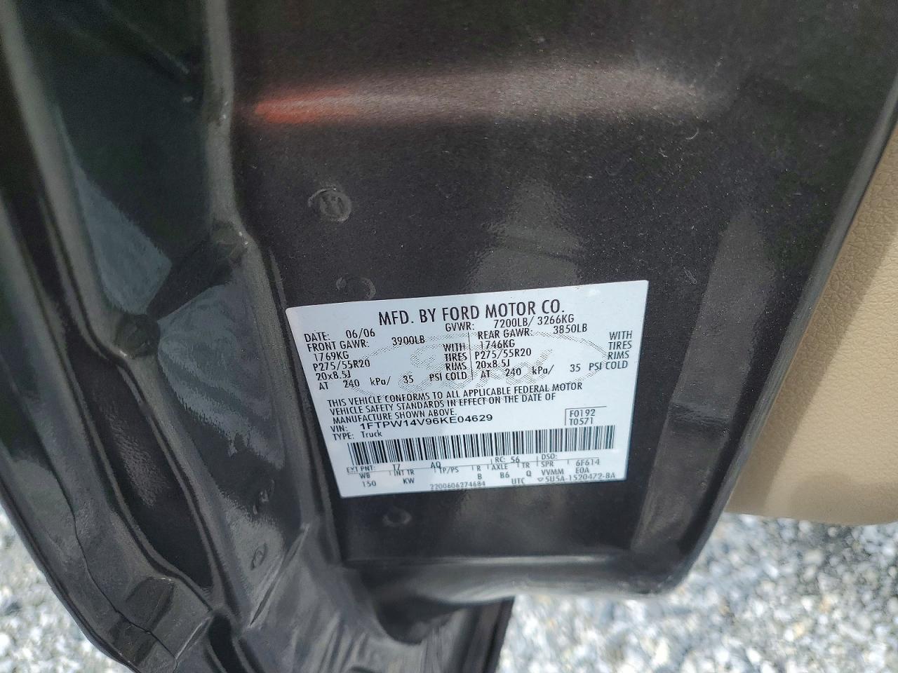 2006 FORD F150