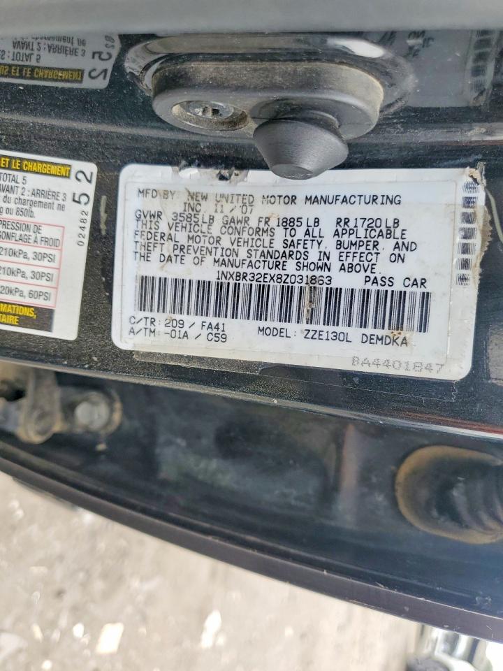 2008 TOYOTA COROLLA