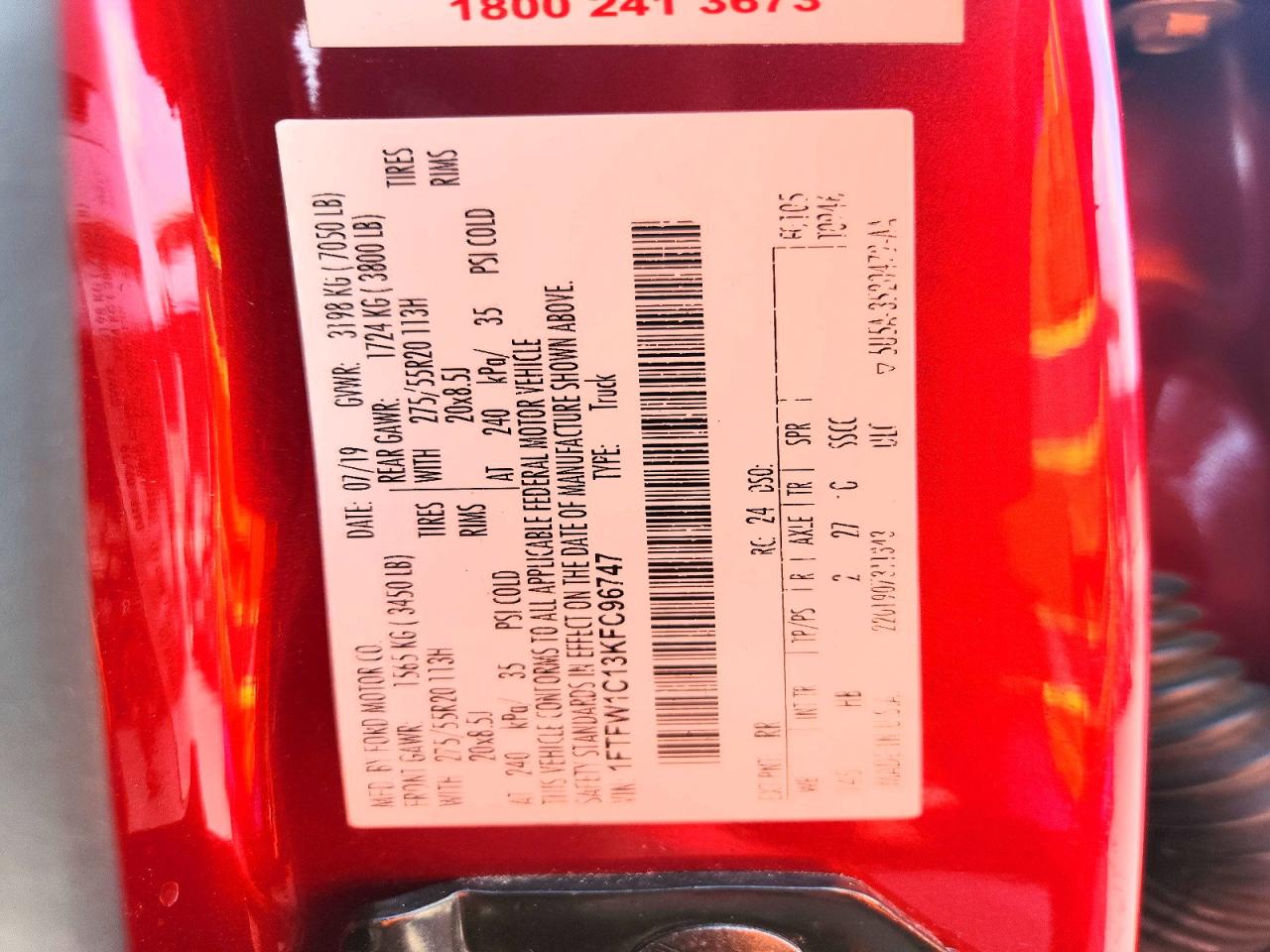 2019 FORD F150