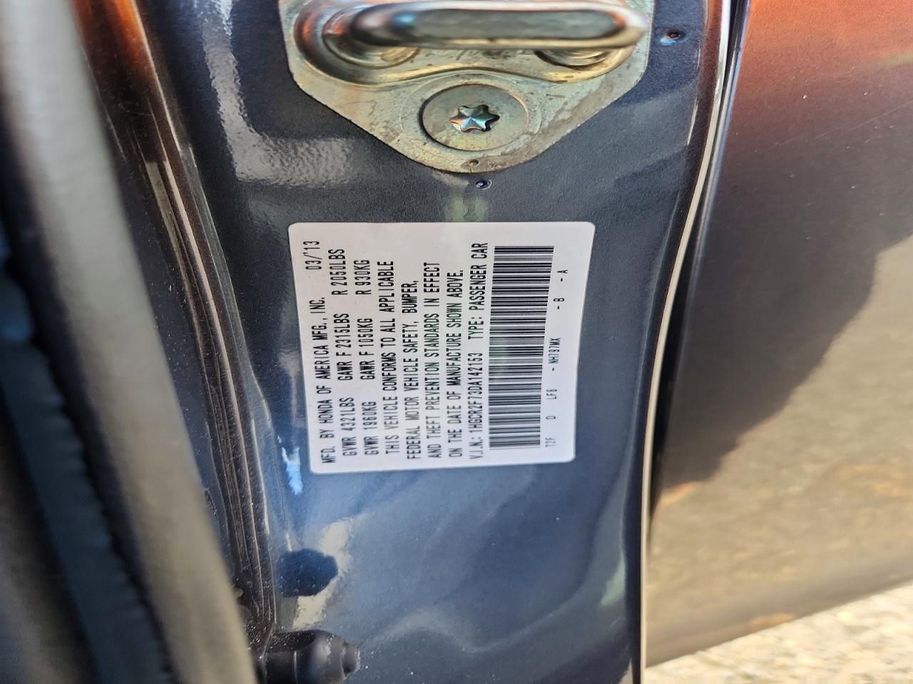 2013 HONDA ACCORD