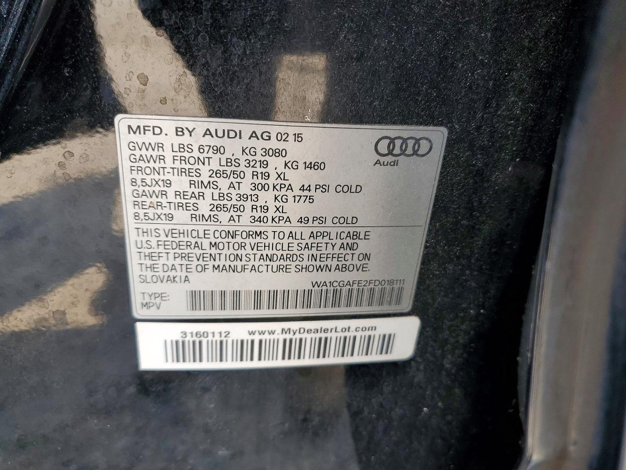 2015 AUDI Q7