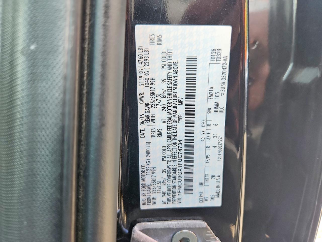 2015 FORD ESCAPE