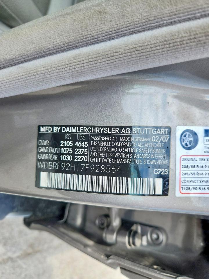 2007 MERCEDES-BENZ C-CLASS
