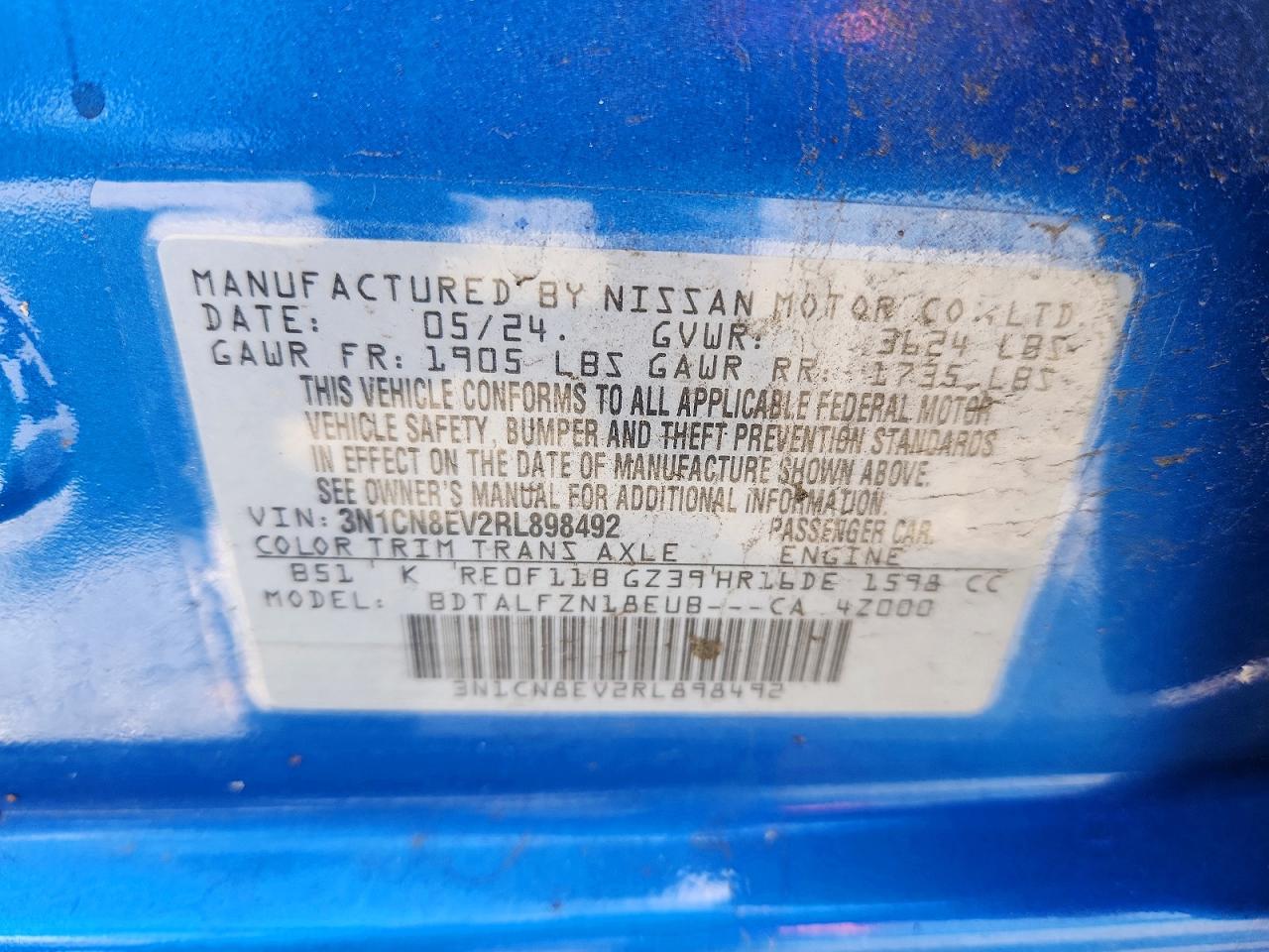 2024 NISSAN VERSA
