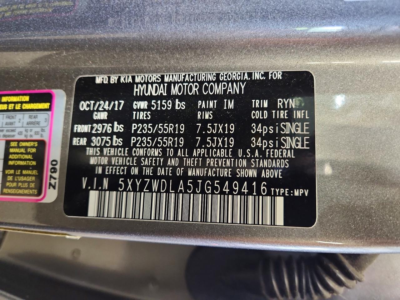 2018 HYUNDAI SANTA FE