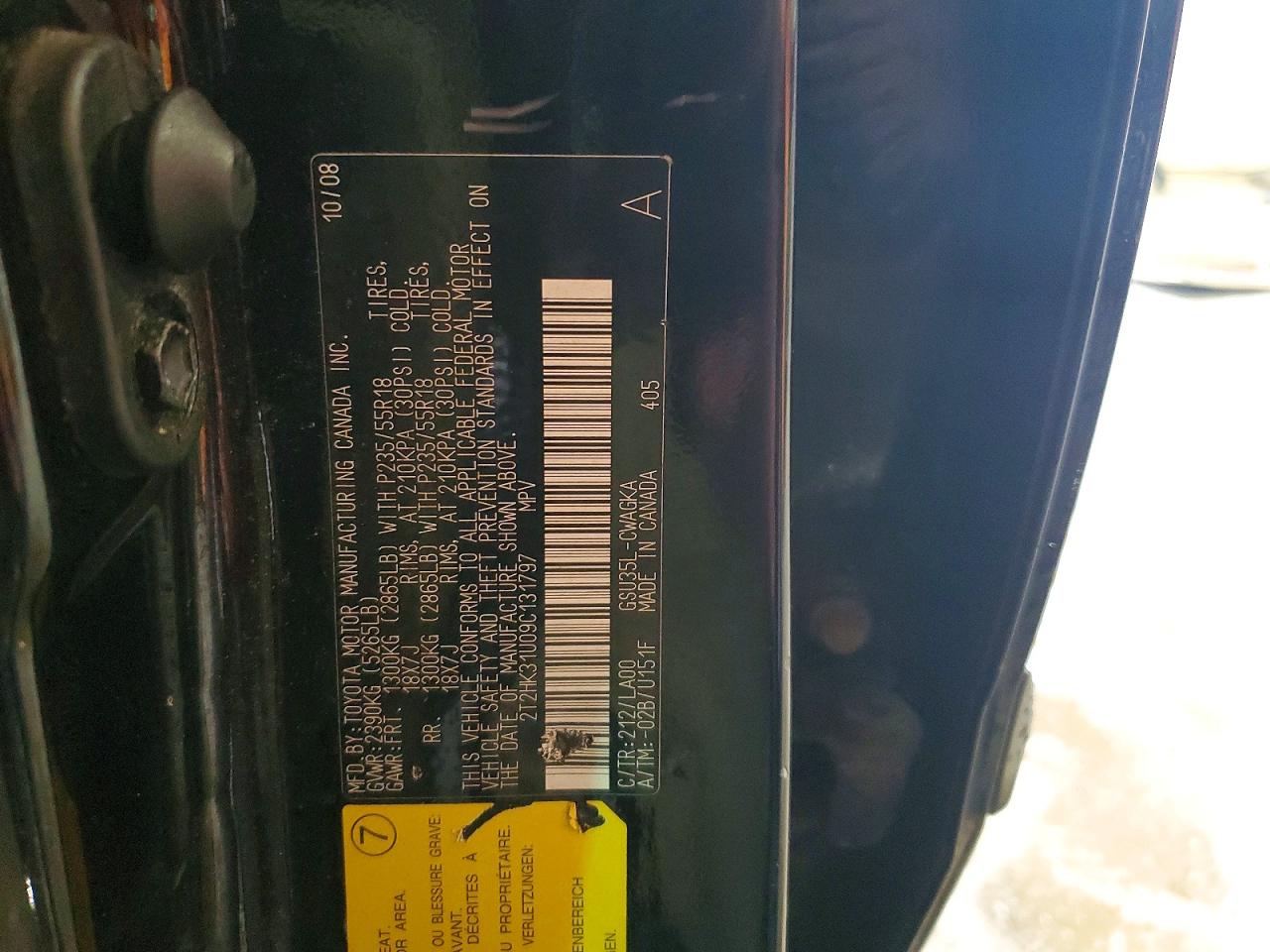 2009 LEXUS RX350