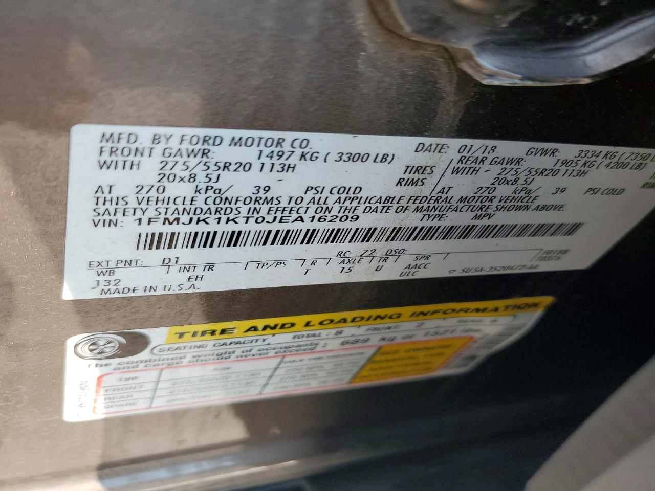 2018 FORD EXPEDITION