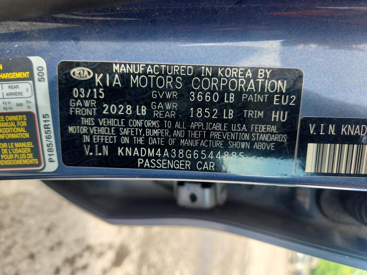 2016 KIA RIO