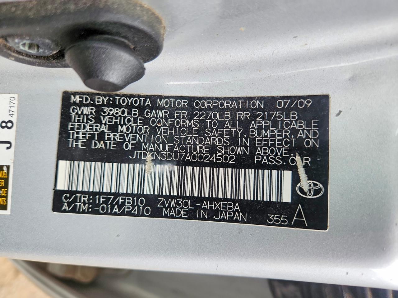2010 TOYOTA PRIUS