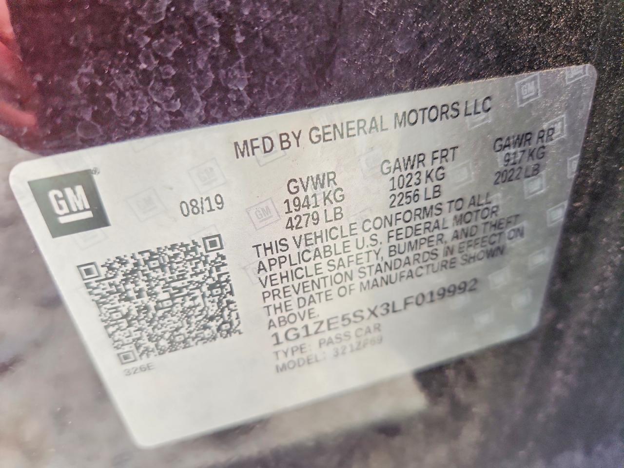 2020 CHEVROLET MALIBU