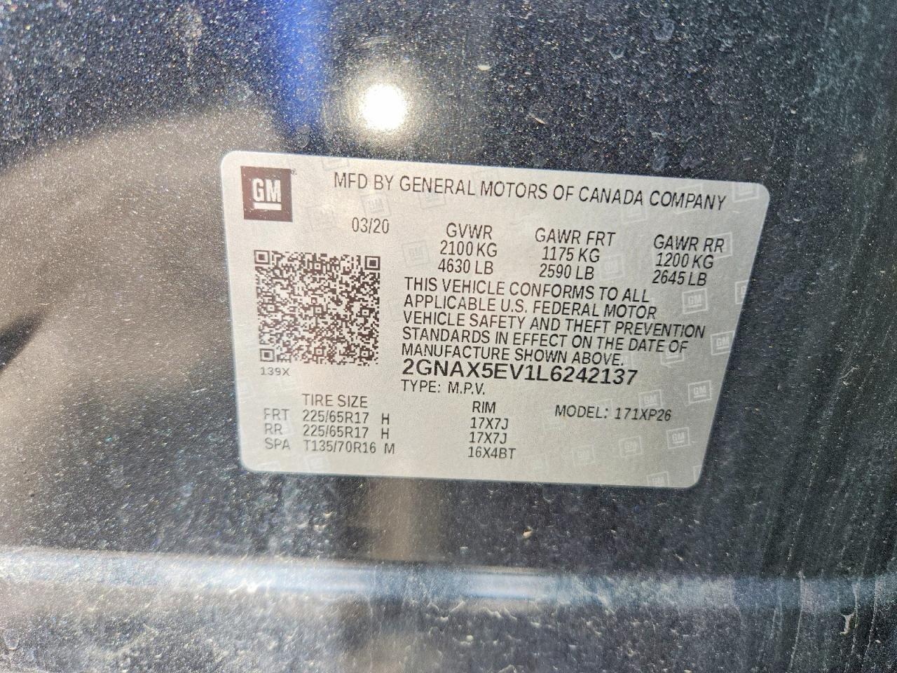 2020 CHEVROLET EQUINOX