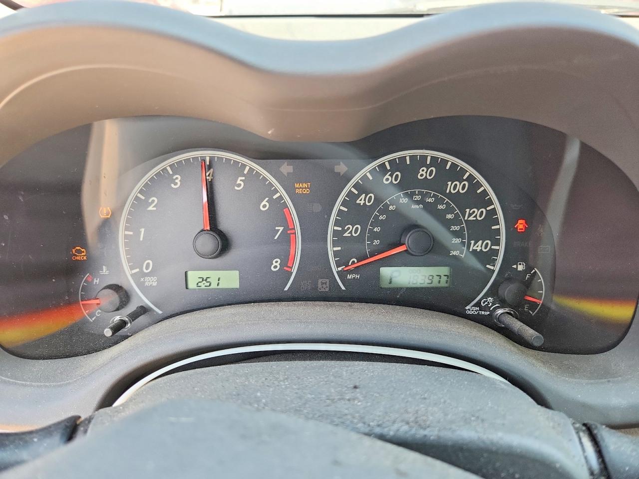 2009 TOYOTA COROLLA