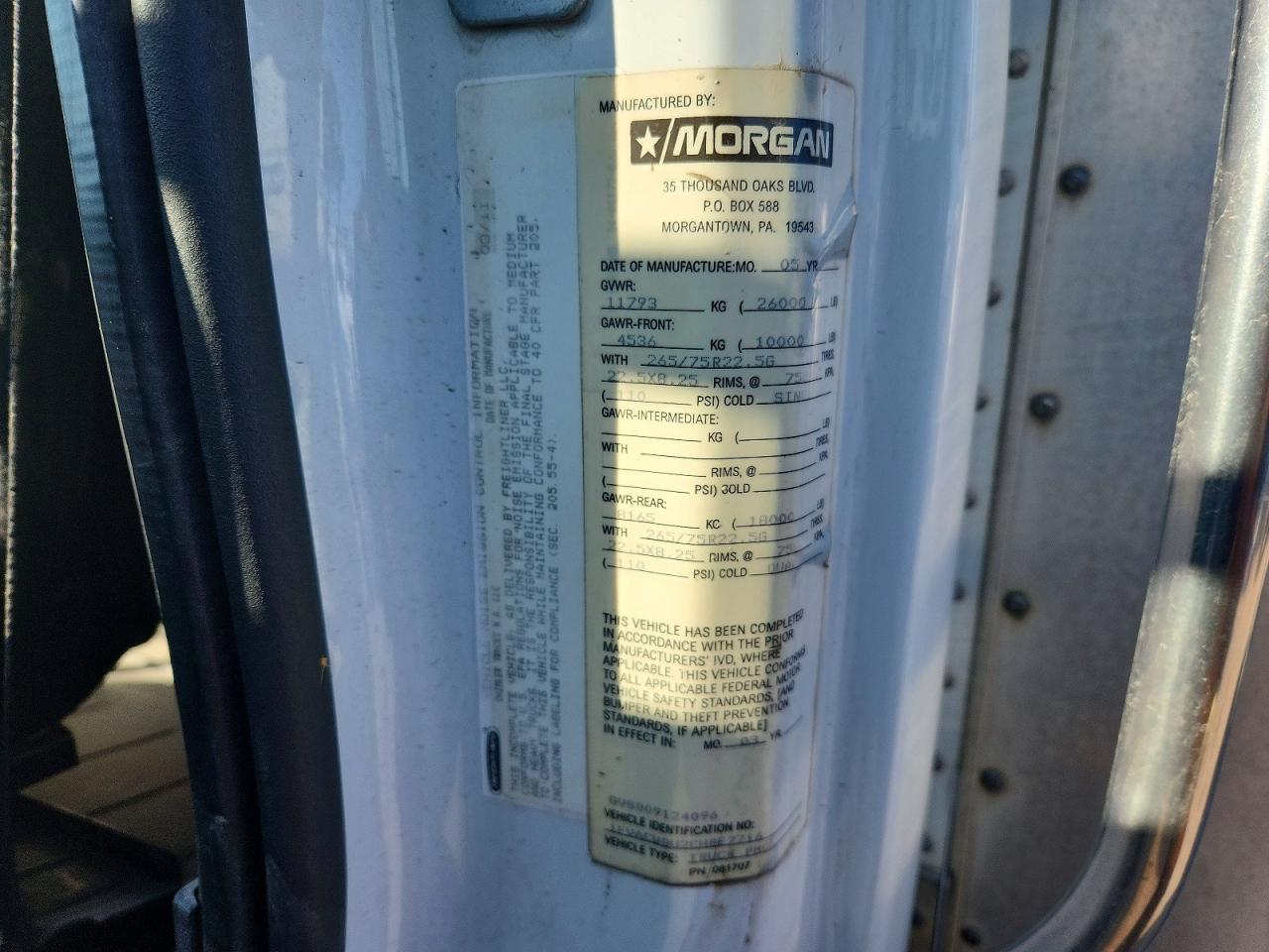 2012 FREIGHTLINER ALL OTHER