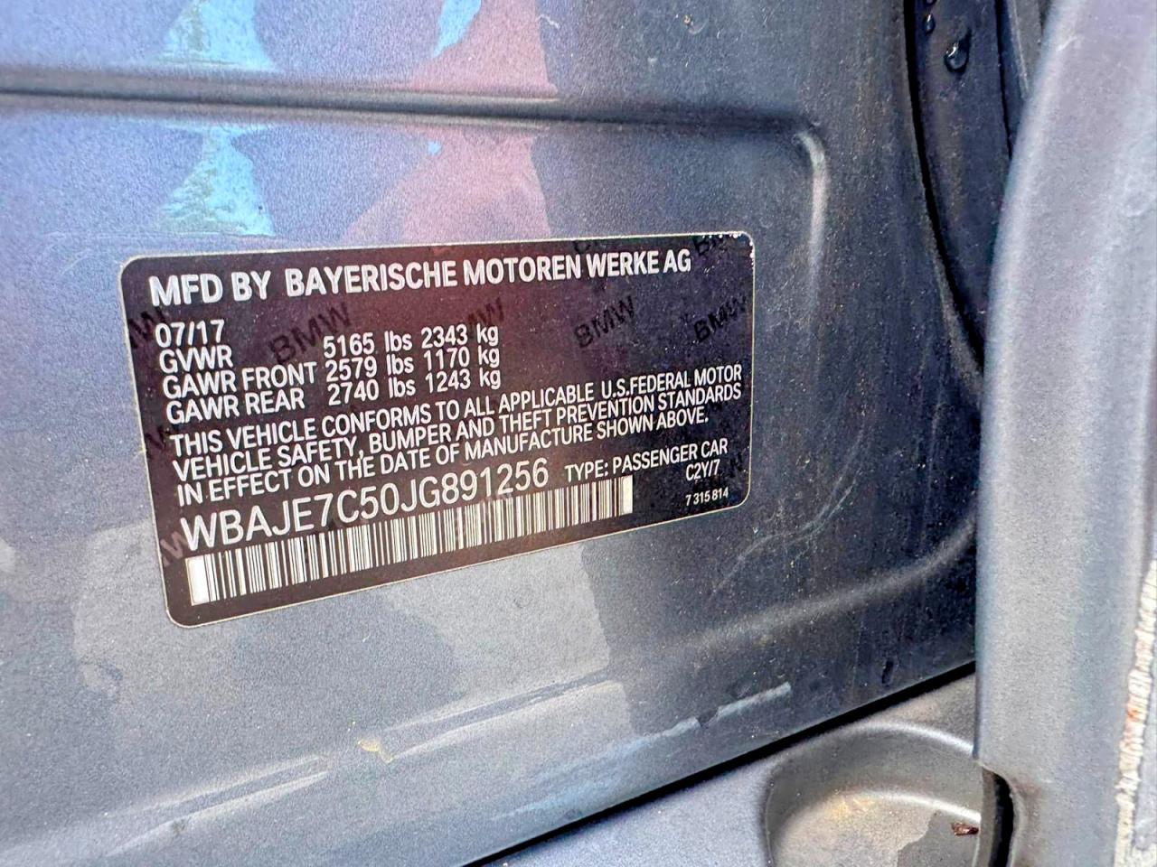 2018 BMW 5 SERIES