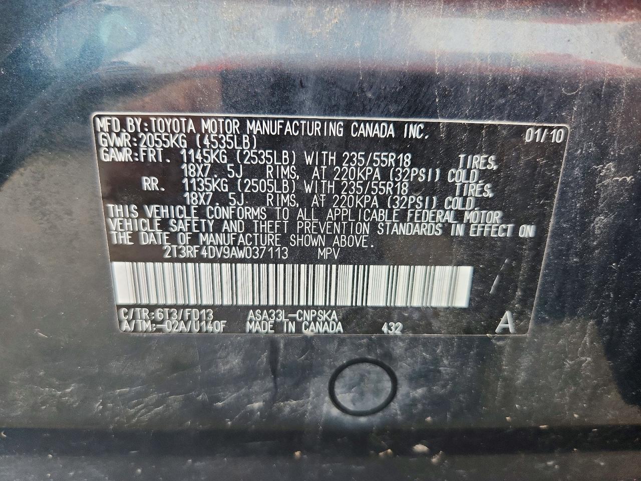 2010 TOYOTA RAV4
