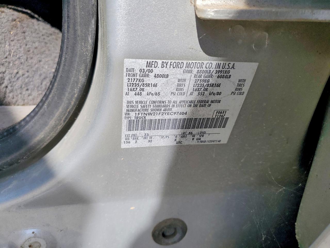 2000 FORD F250
