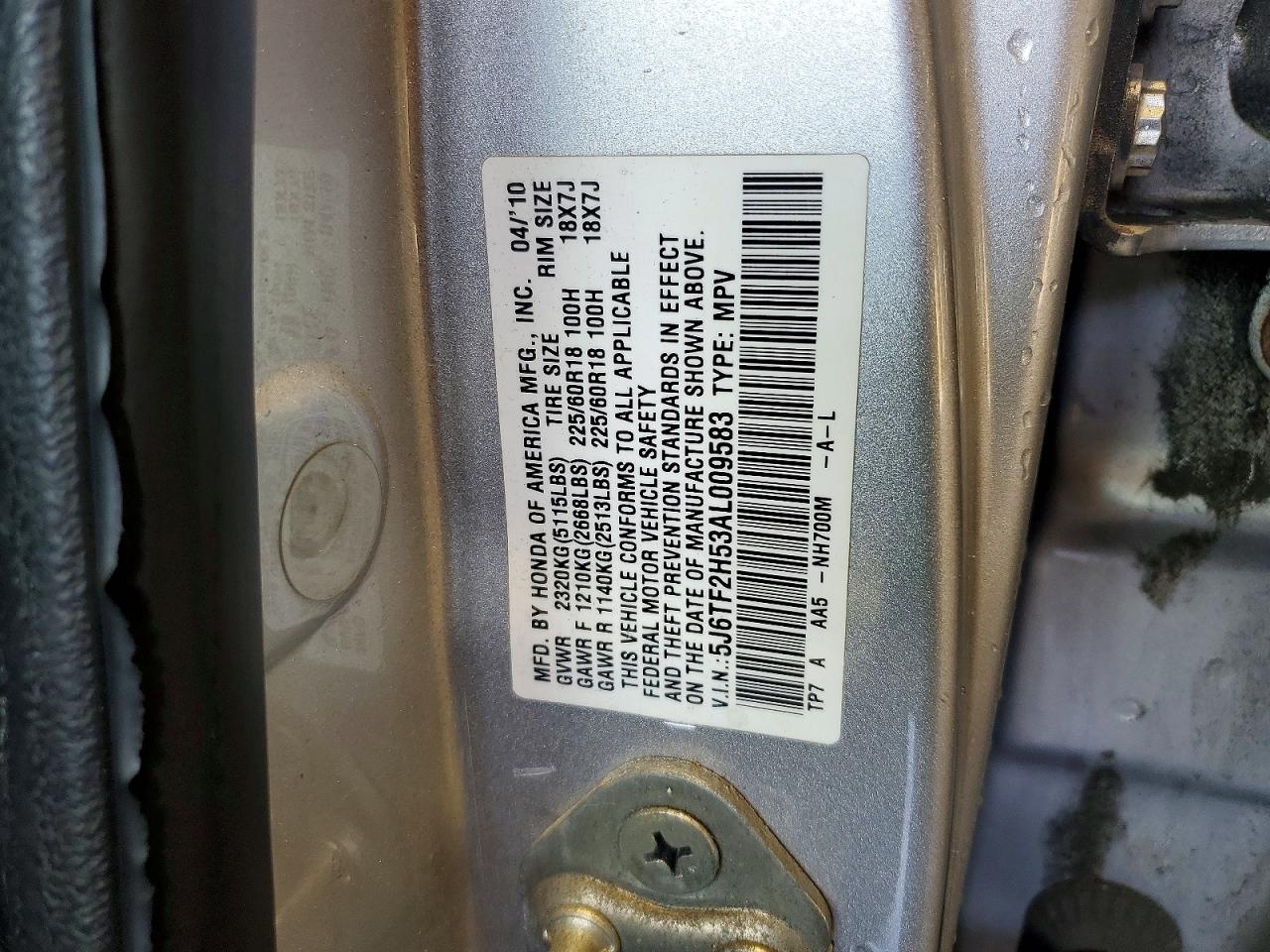 2010 HONDA ACCORD
