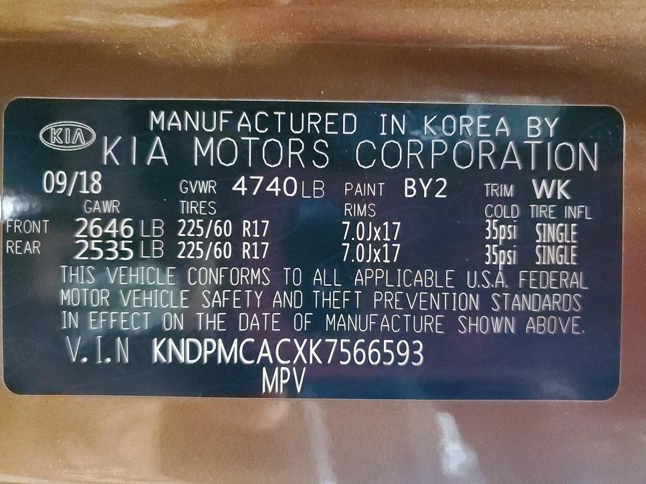 2019 KIA SPORTAGE