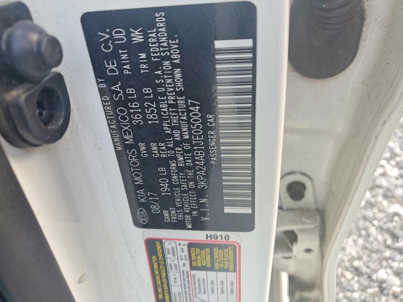 2018 KIA RIO
