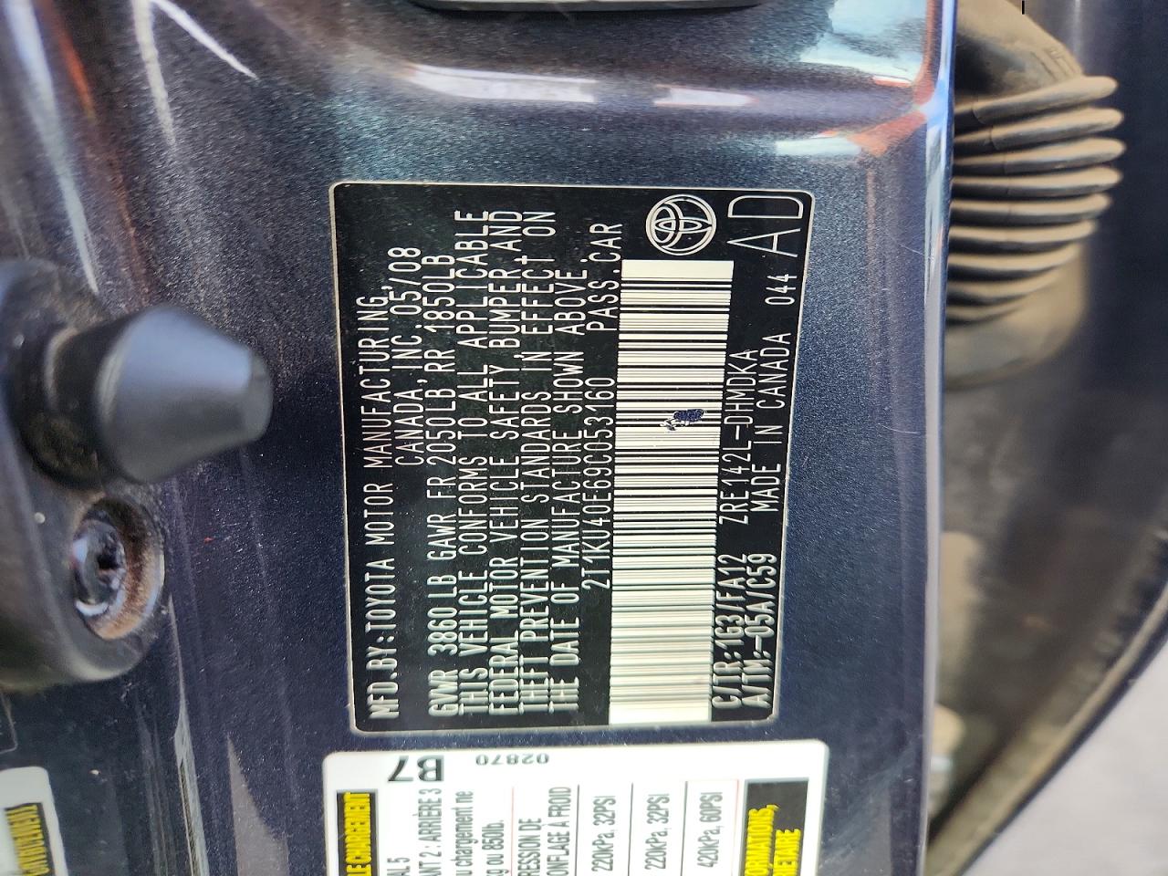 2009 TOYOTA MATRIX