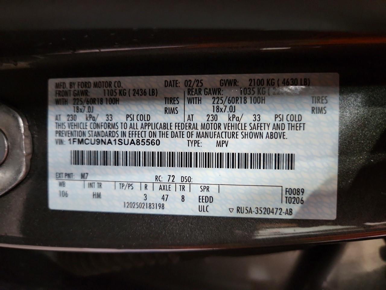 2025 FORD ESCAPE