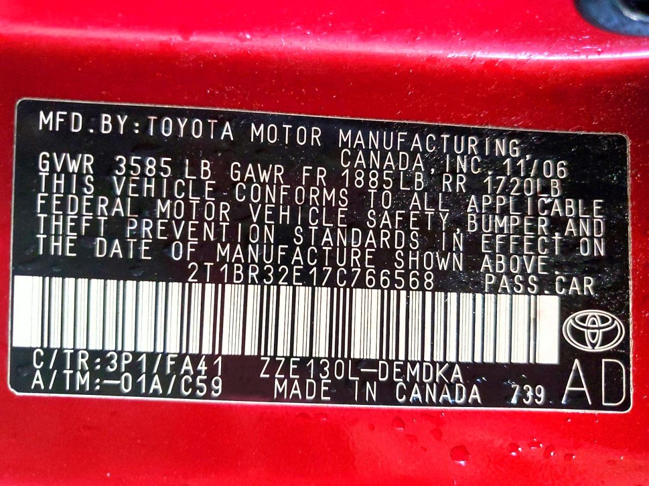 2007 TOYOTA COROLLA