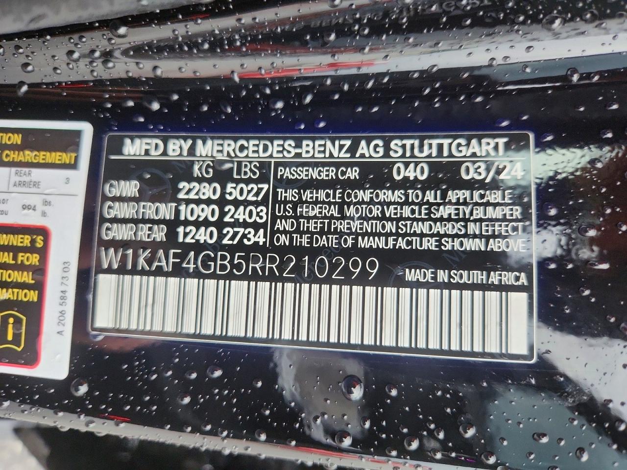 2024 MERCEDES-BENZ C-CLASS