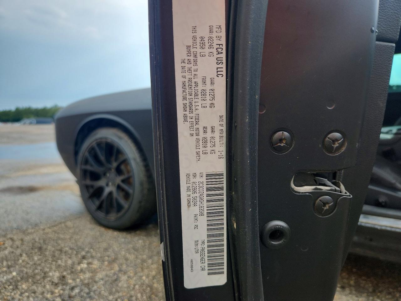 2016 DODGE CHALLENGER