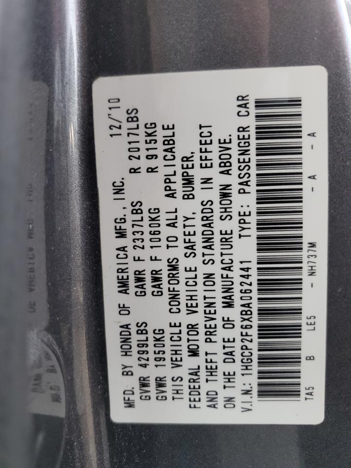 2011 HONDA ACCORD