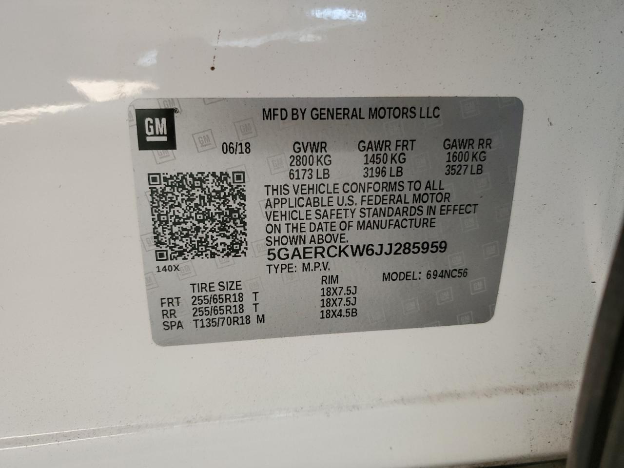 2018 BUICK ENCLAVE
