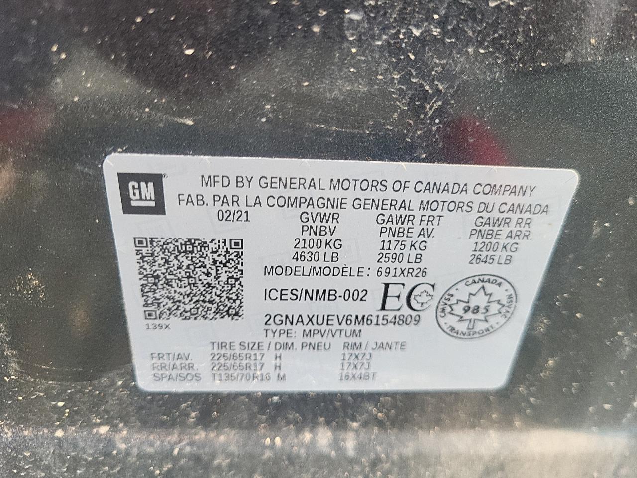 2021 CHEVROLET EQUINOX