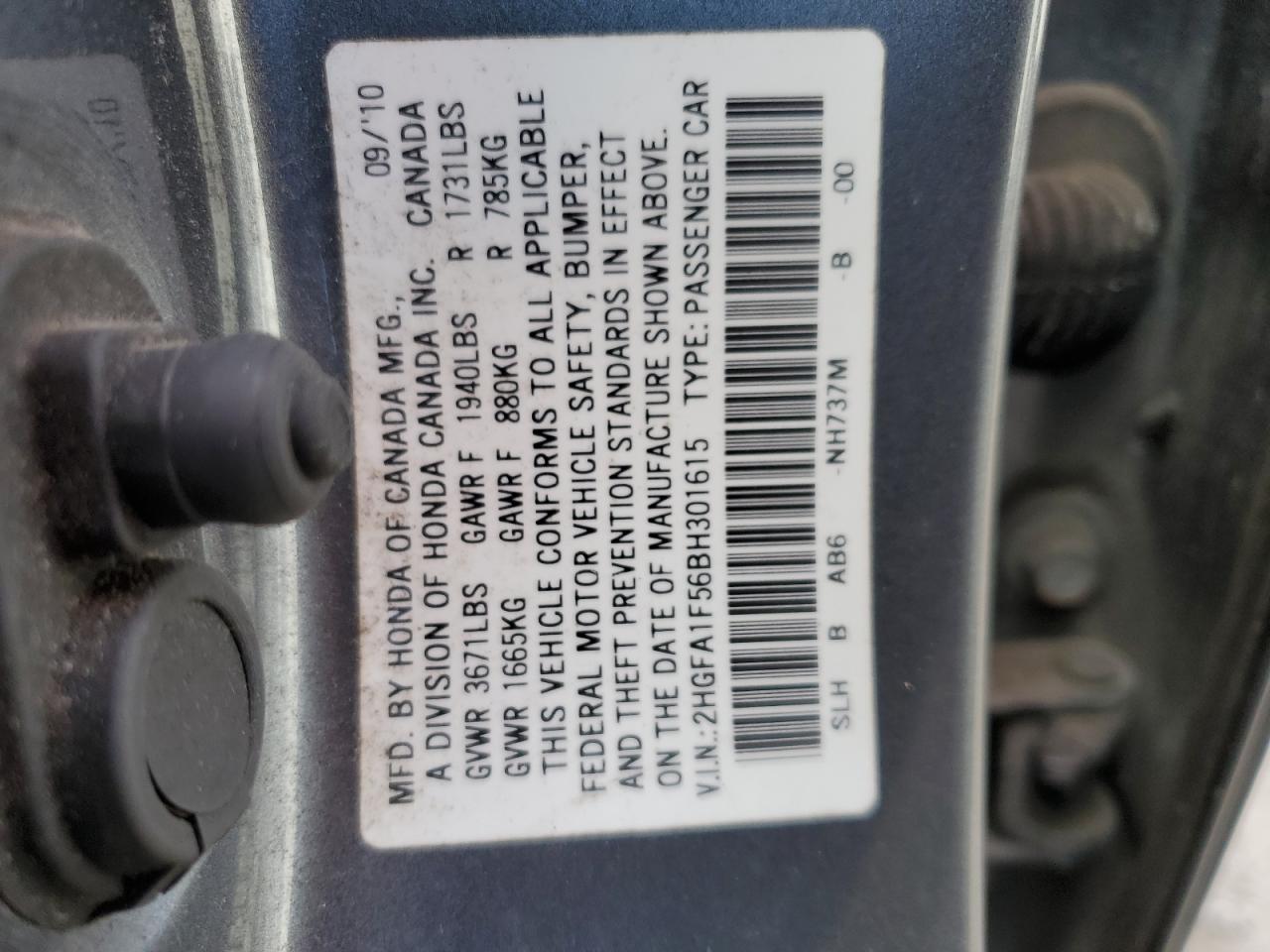 2011 HONDA CIVIC