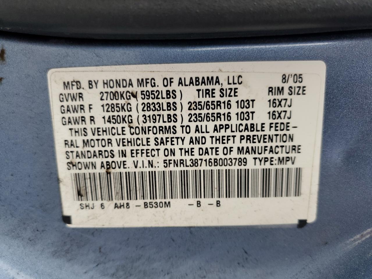 2006 HONDA All Models